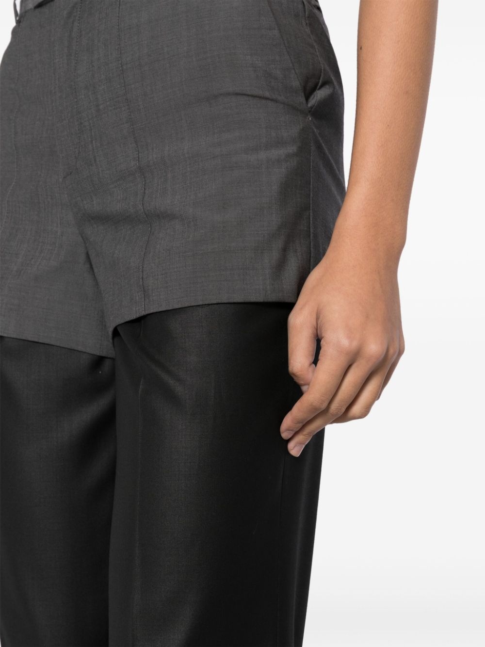 double-waistband trousers - 5
