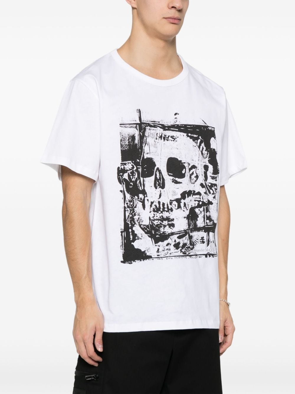 skull-print T-shirt - 3