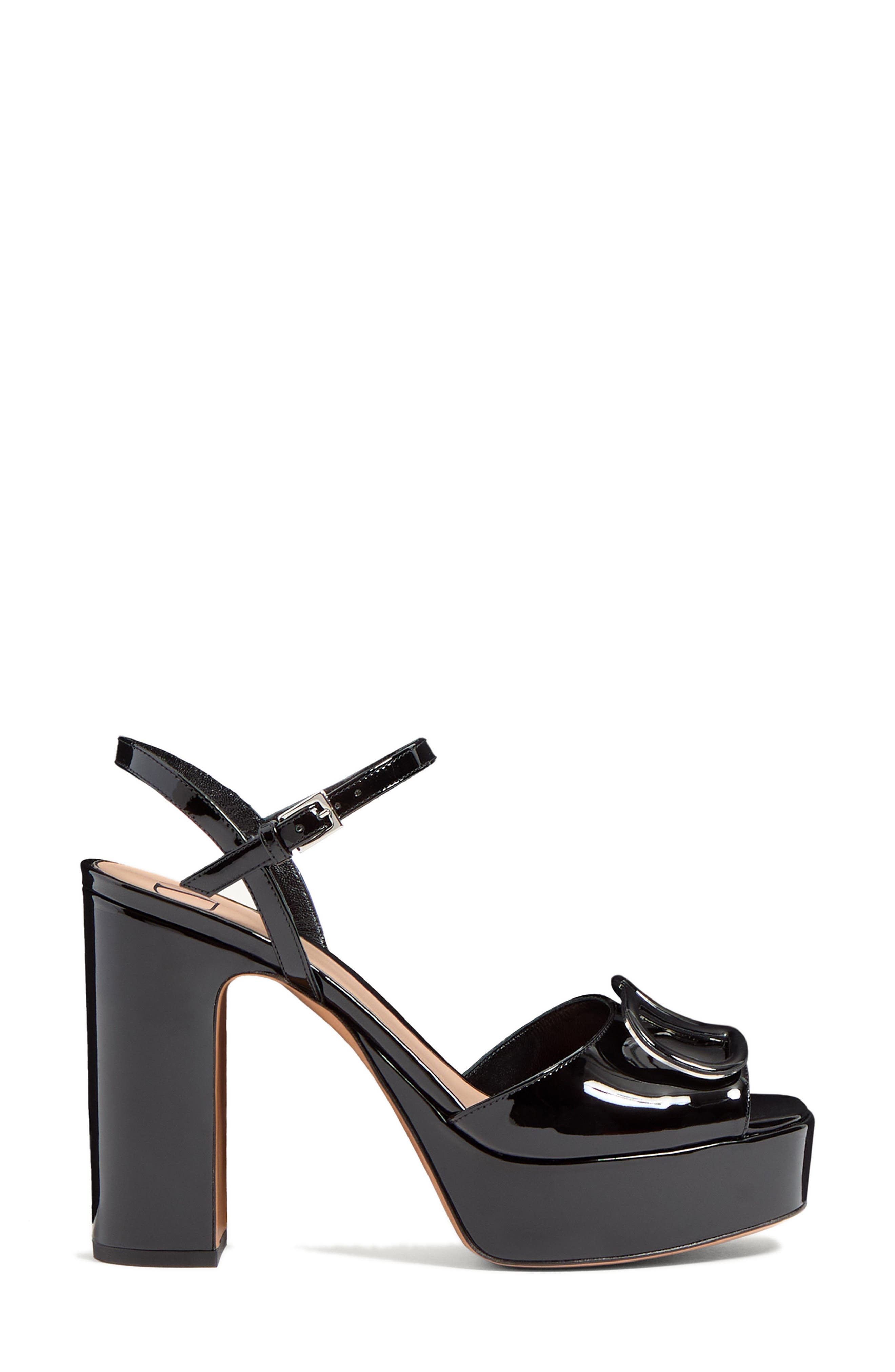 Valentino Garavani VLOGO Signature Platform Sandal in Black at Nordstrom - 4