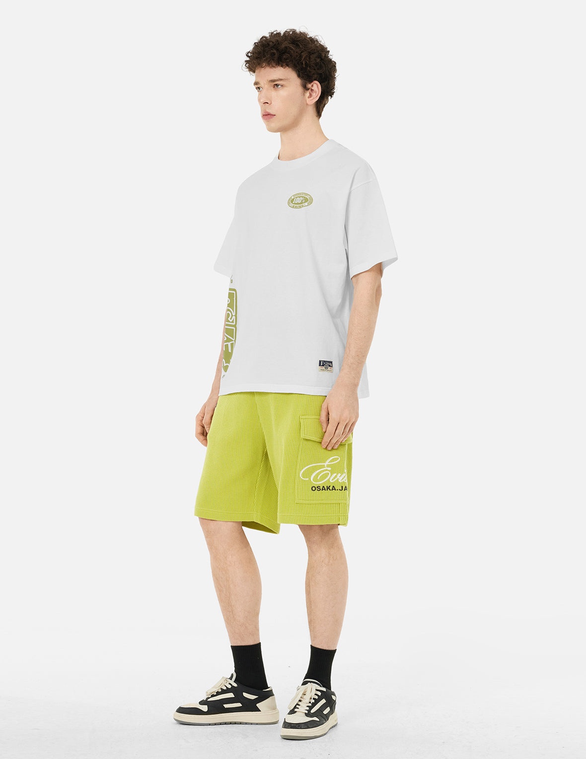 Logo and Daicock Print Loose Fit T-Shirt - 3