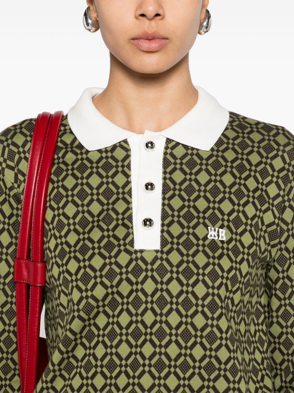 Selassie jacquard polo shirt - 5
