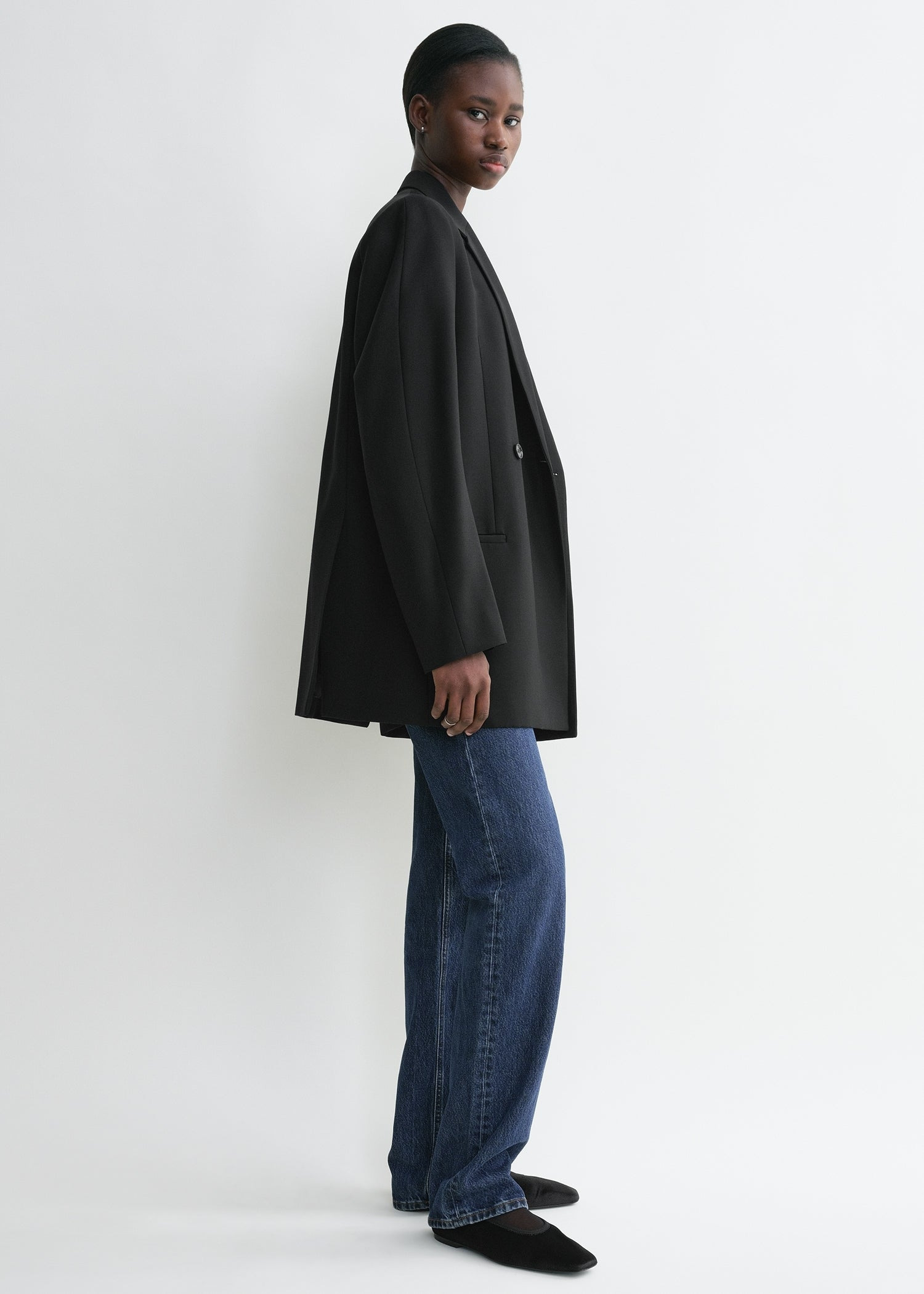 Double-breasted blazer black - 3
