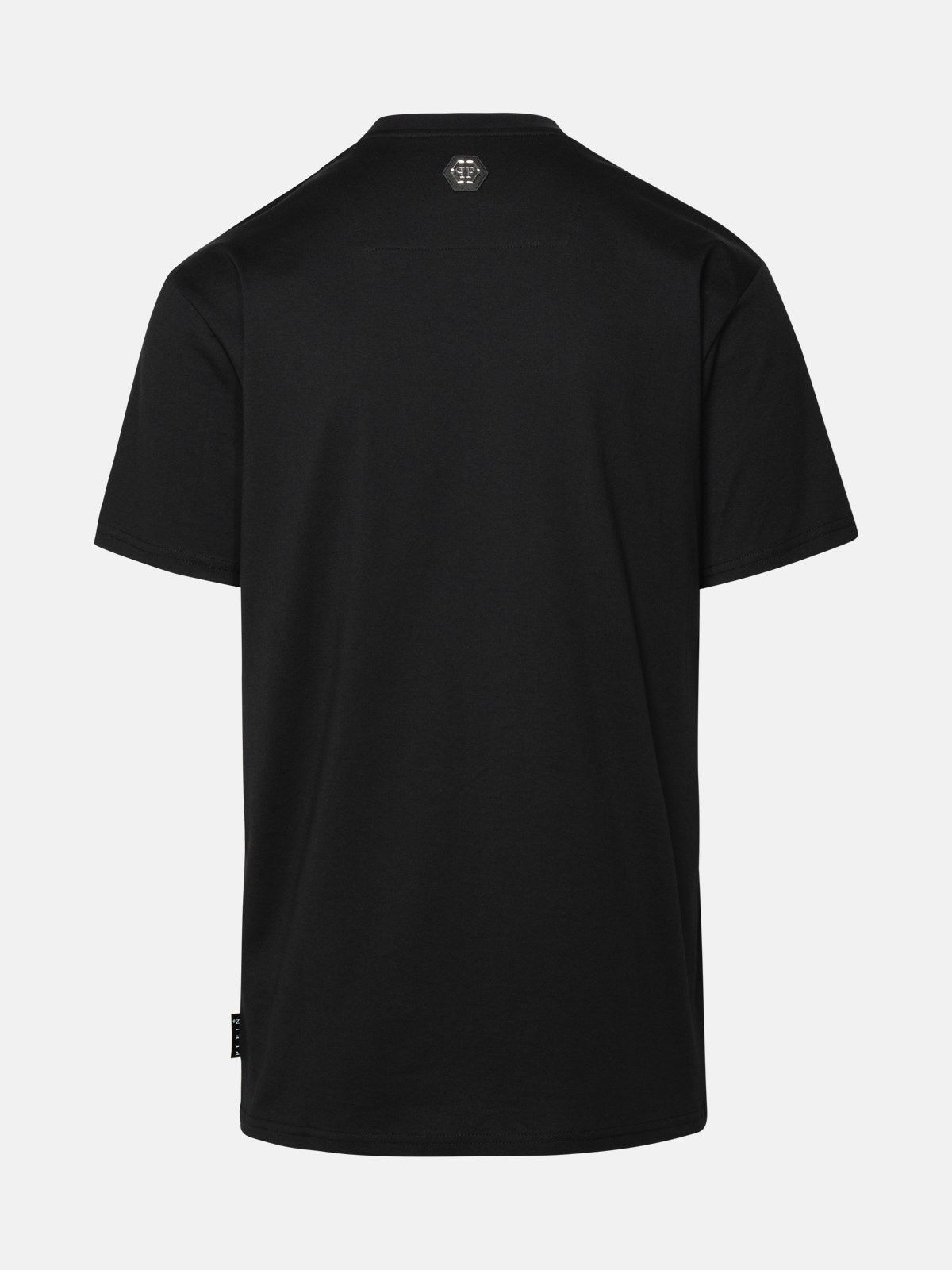 BLACK COTTON T-SHIRT - 3