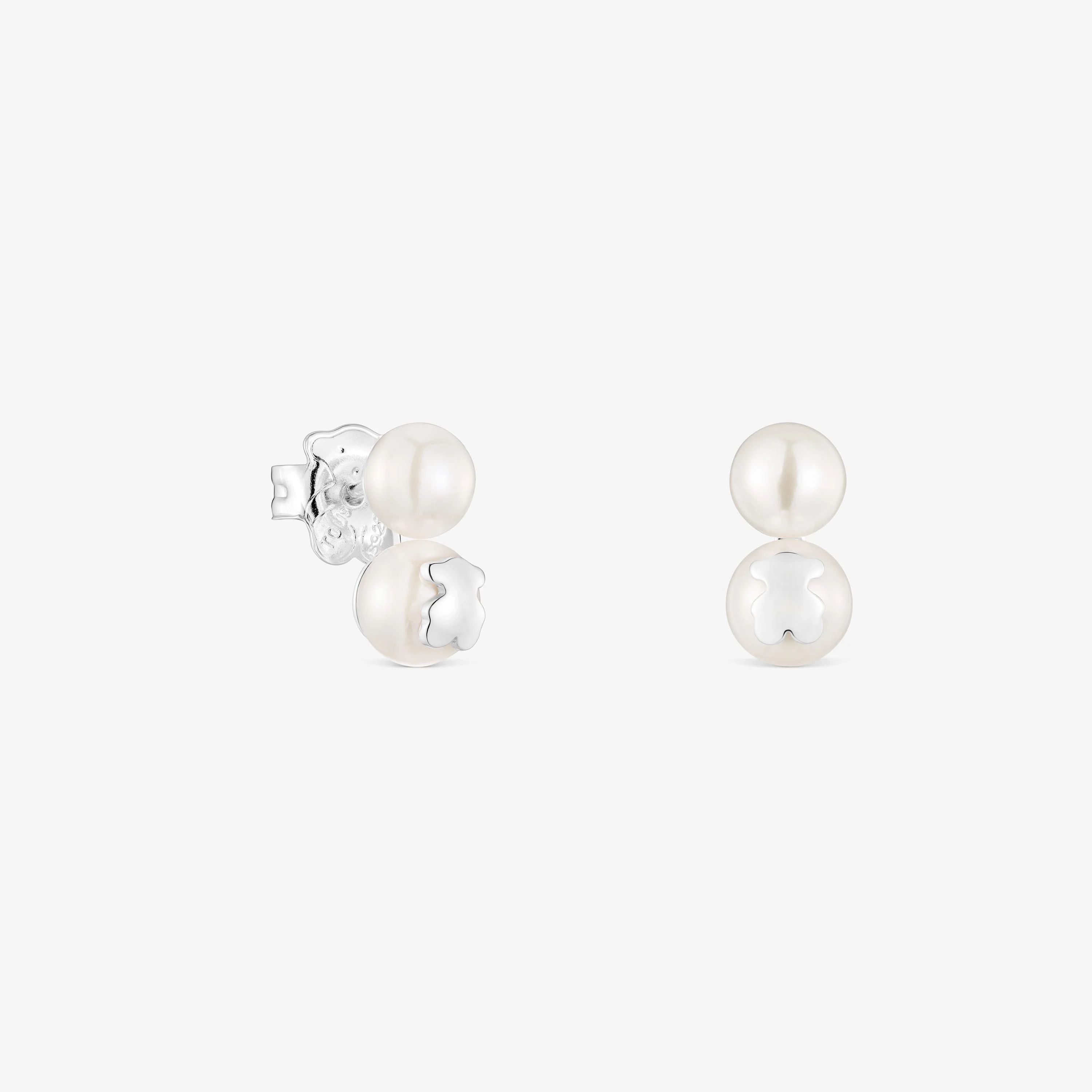 Pearl and silver Double earrings TOUS Icon Pearl - 1
