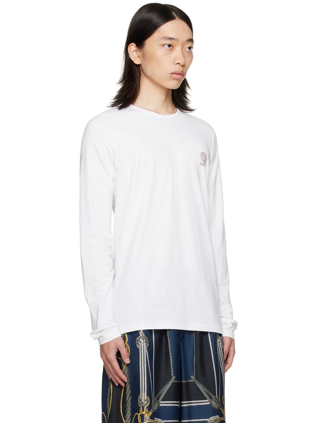 White Medusa Long Sleeve T-Shirt - 2