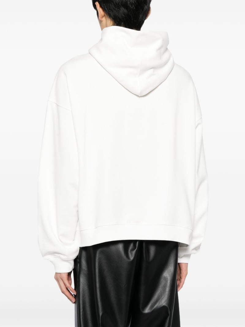 monster-print cotton hoodie 5