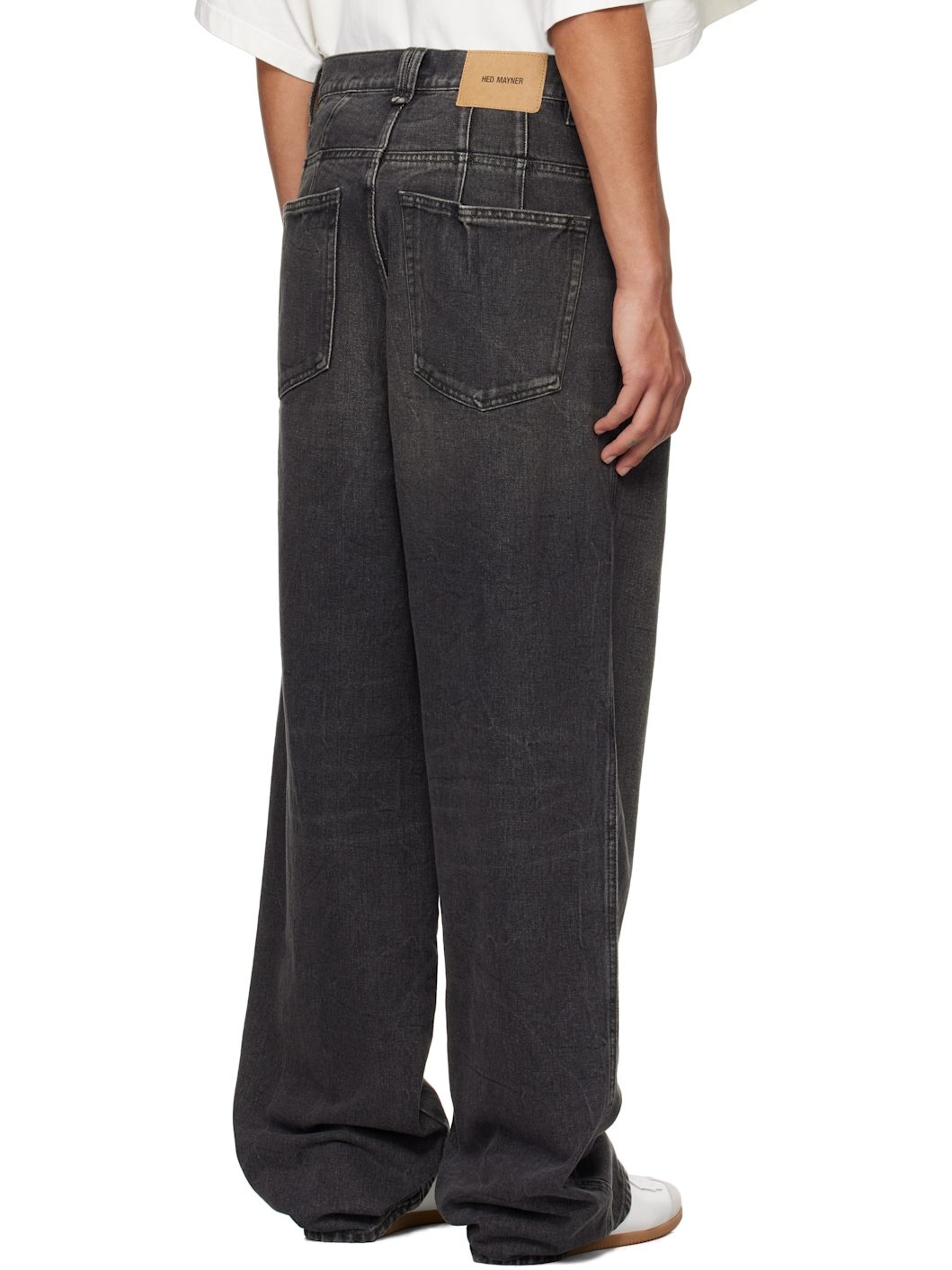 Black Four-Pocket Jeans - 3