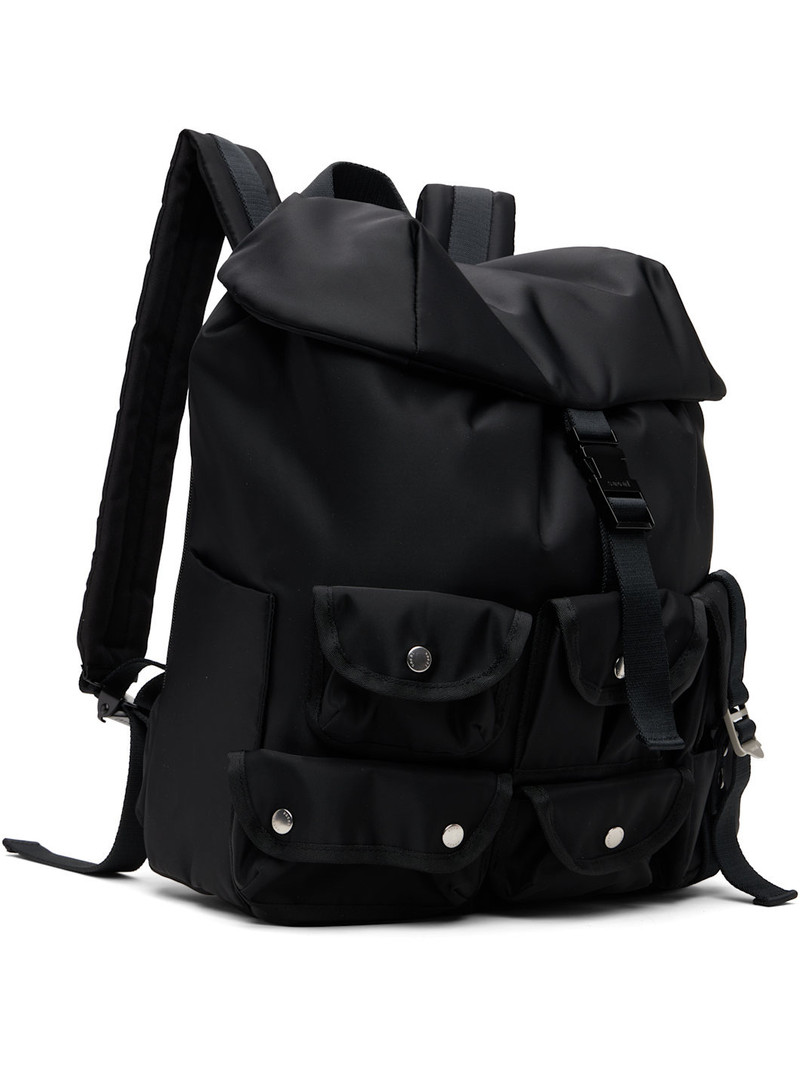 sacai Black Nylon Backpack outlook