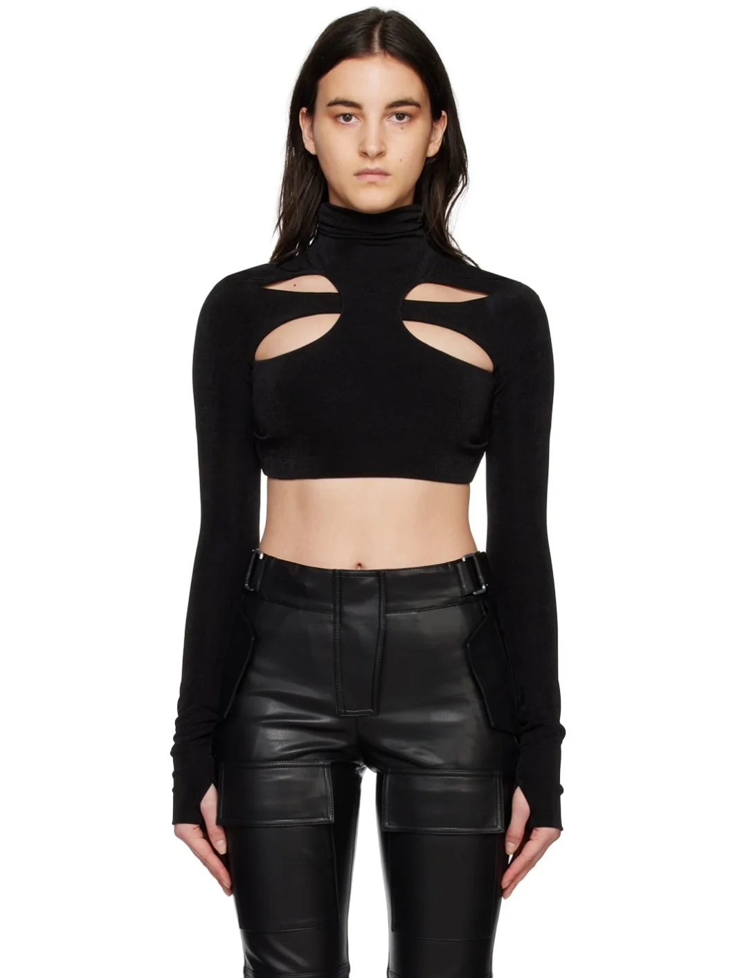 Black Butterfly Turtleneck - 1