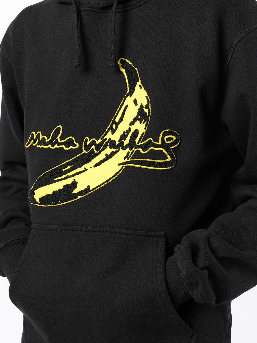 LOGO-PATCH COTTON HOODIE - 5