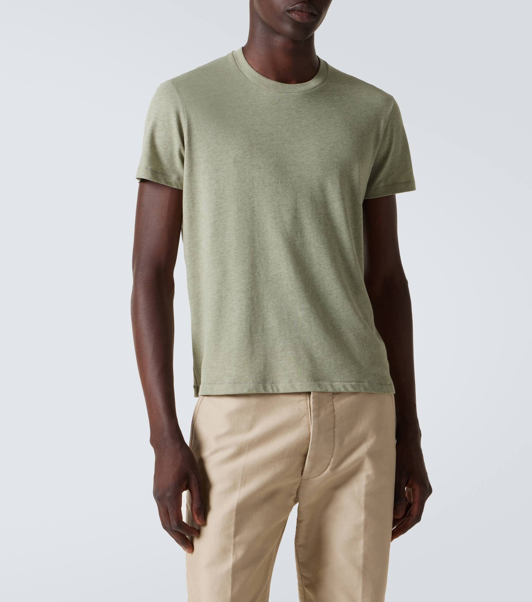 Cotton-blend jersey T-shirt - 3