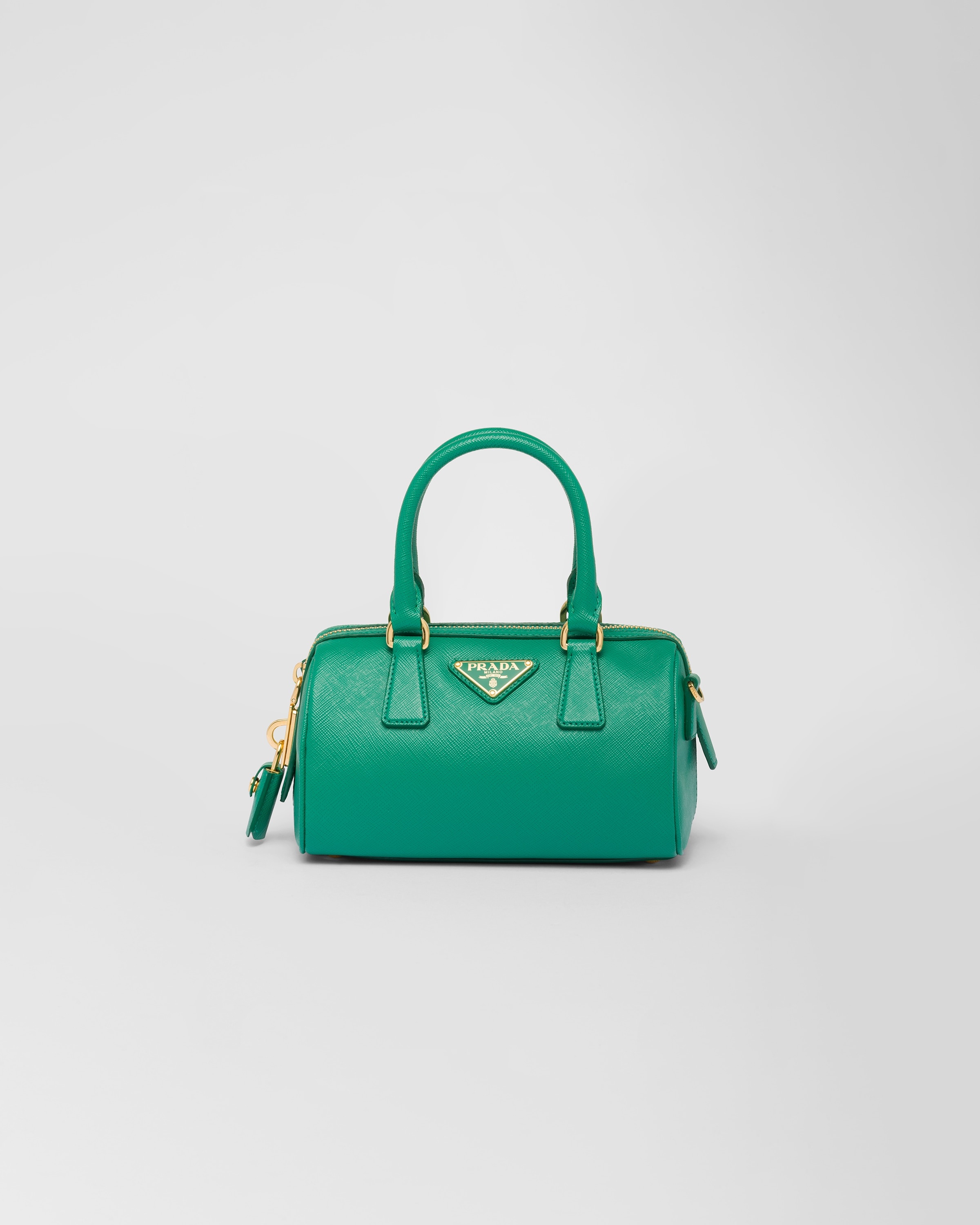Saffiano leather top-handle bag - 1