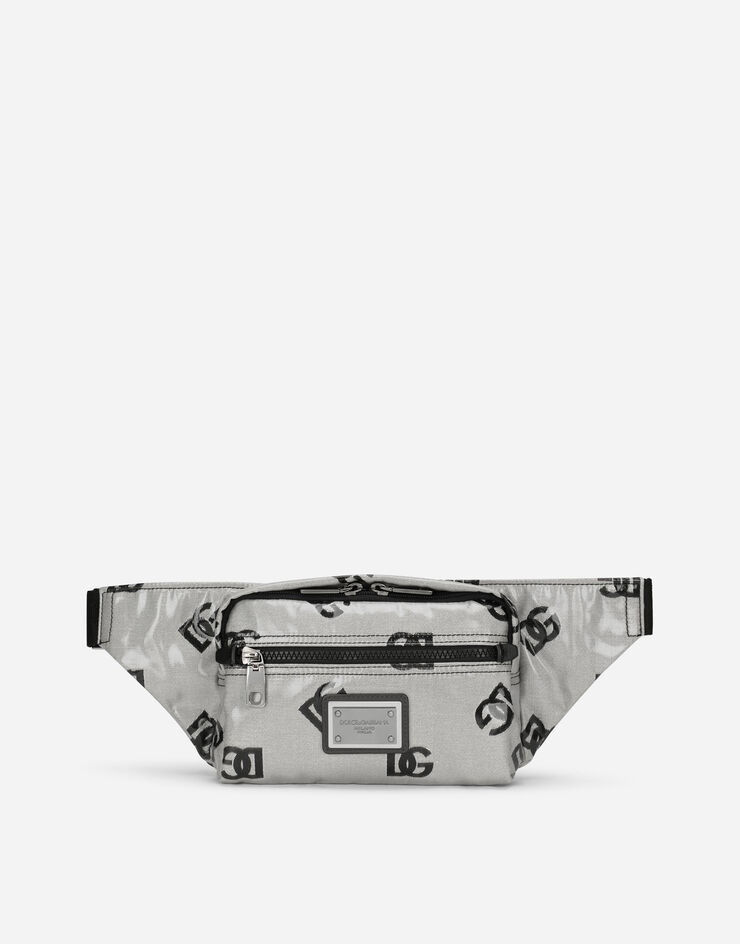 Small coated fabric belt bag with logo - 1