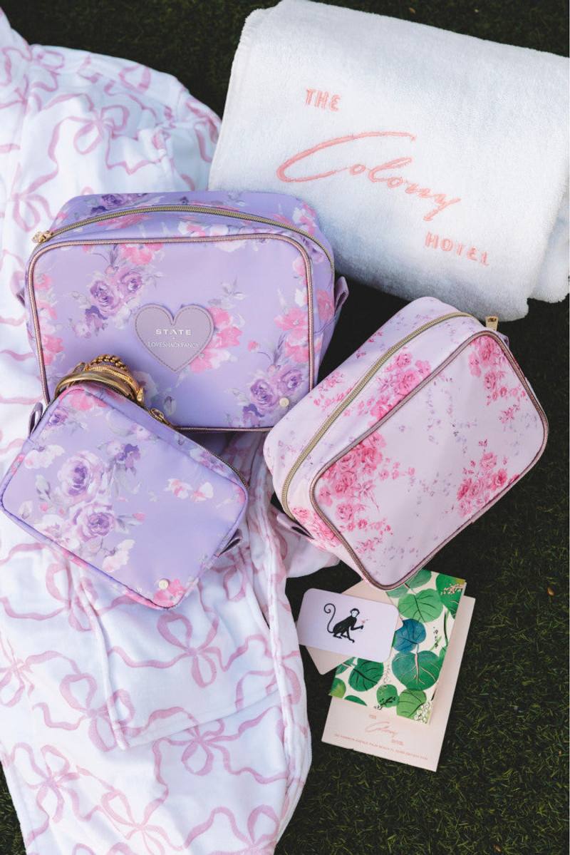 STATE x LoveShackFancy Travel Pouch Set 3