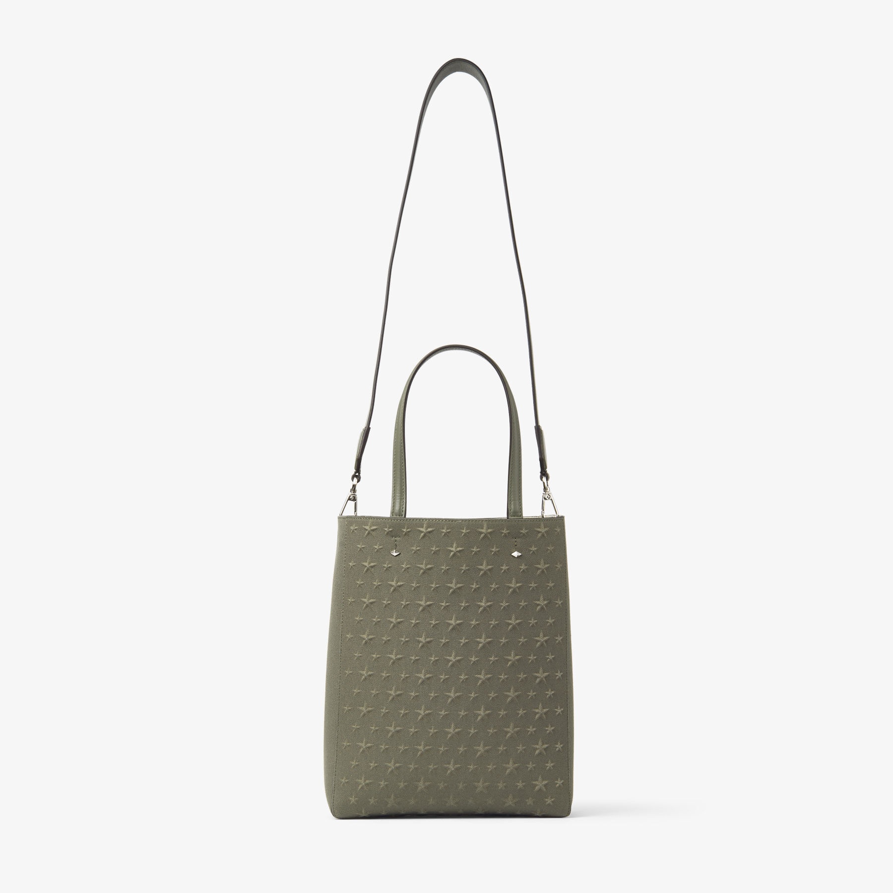 Lenny North-South M-M
Green Embossed Canvas Tote Bag - 5