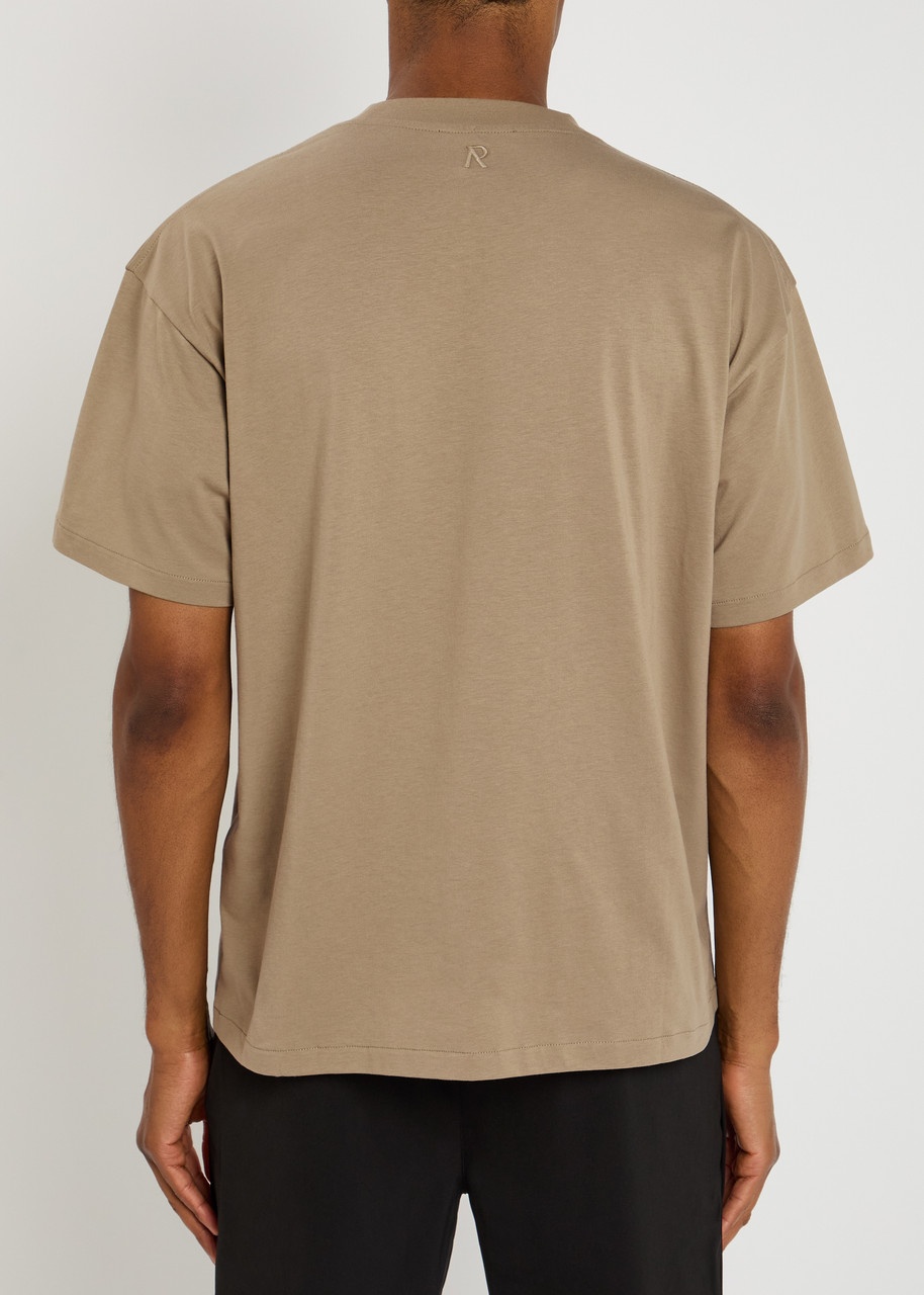 Represent Initial Embroidered Cotton T-shirt - 3