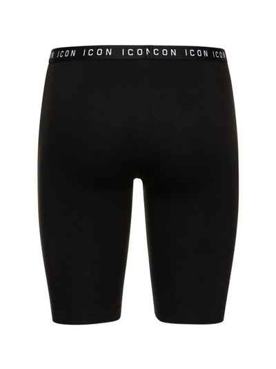 DSQUARED2 Icon jersey & mesh cycling shorts outlook