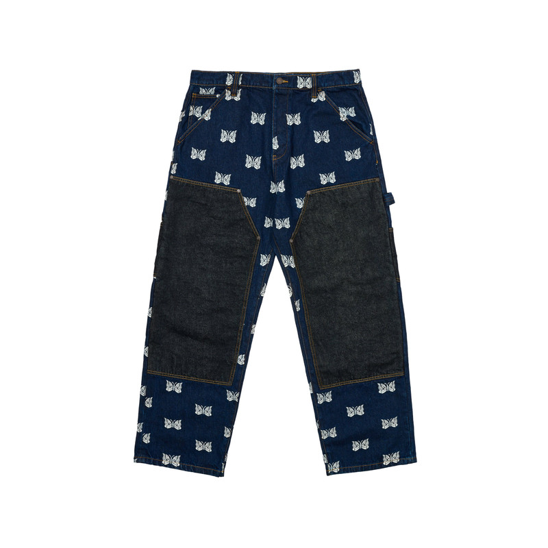 PALACE NEEDLES DOUBLE KNEE PANT INDIGO - 1