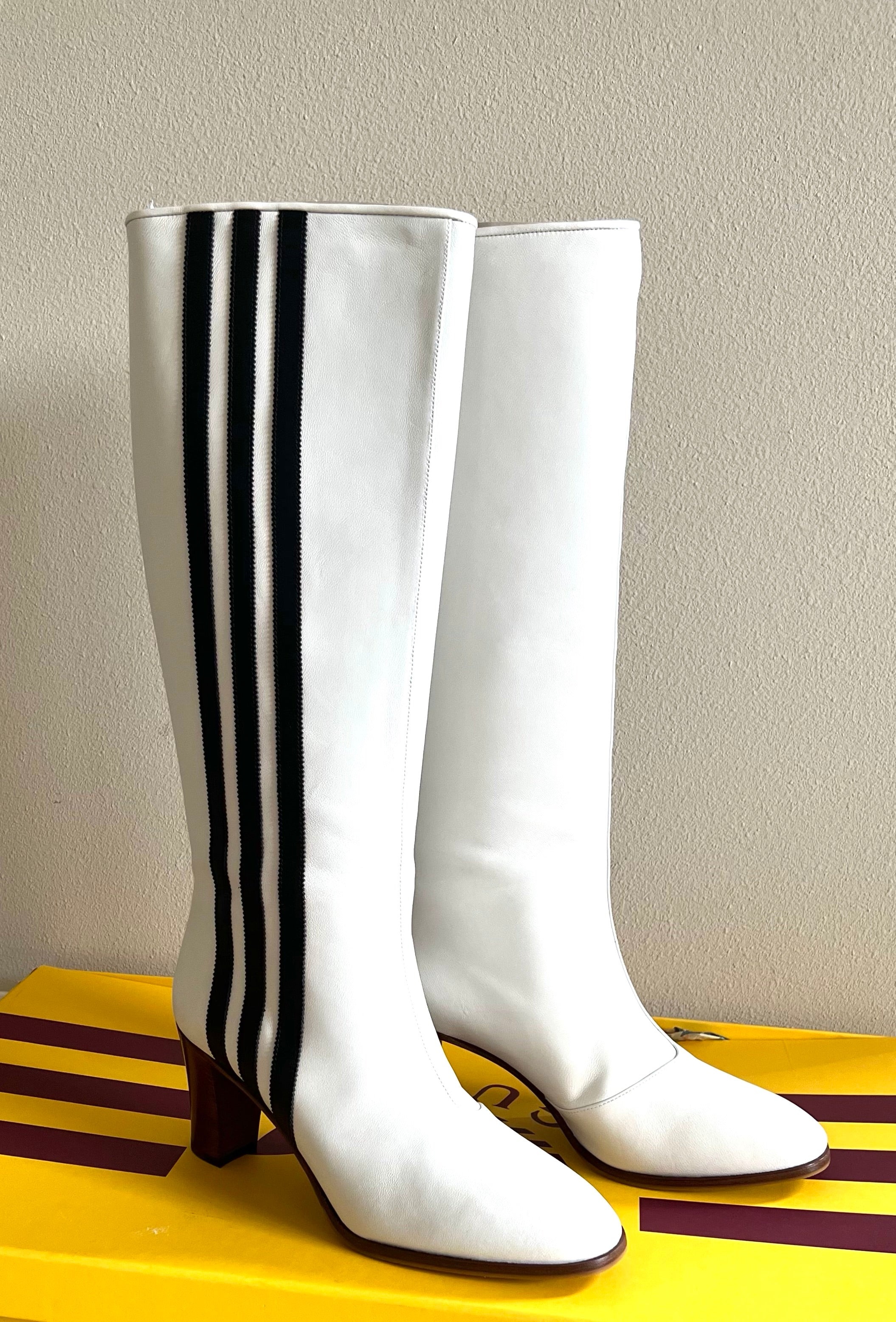Gucci x Adidas Knee High Boots - 3