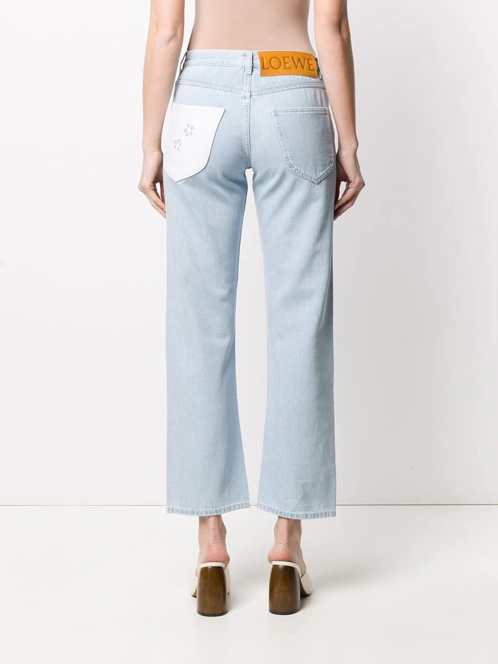 high-rise straight-leg jeans - 4