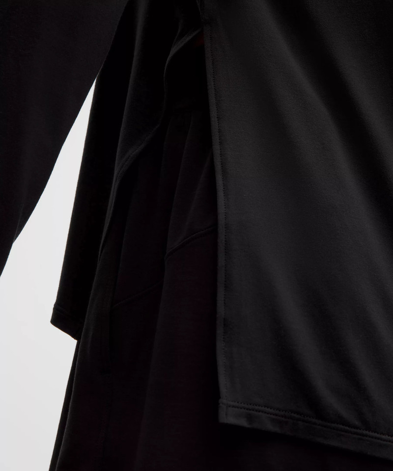 SilkAppeal Side-Slit Long-Sleeve Shirt 5