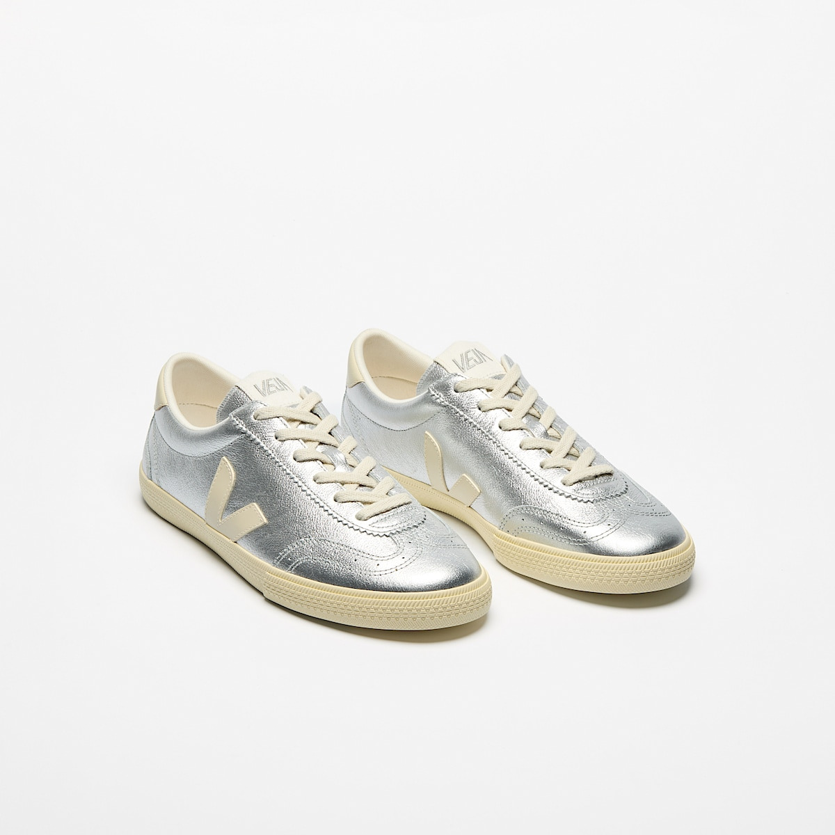 VOLLEY LEATHER SILVER PIERRE - 2