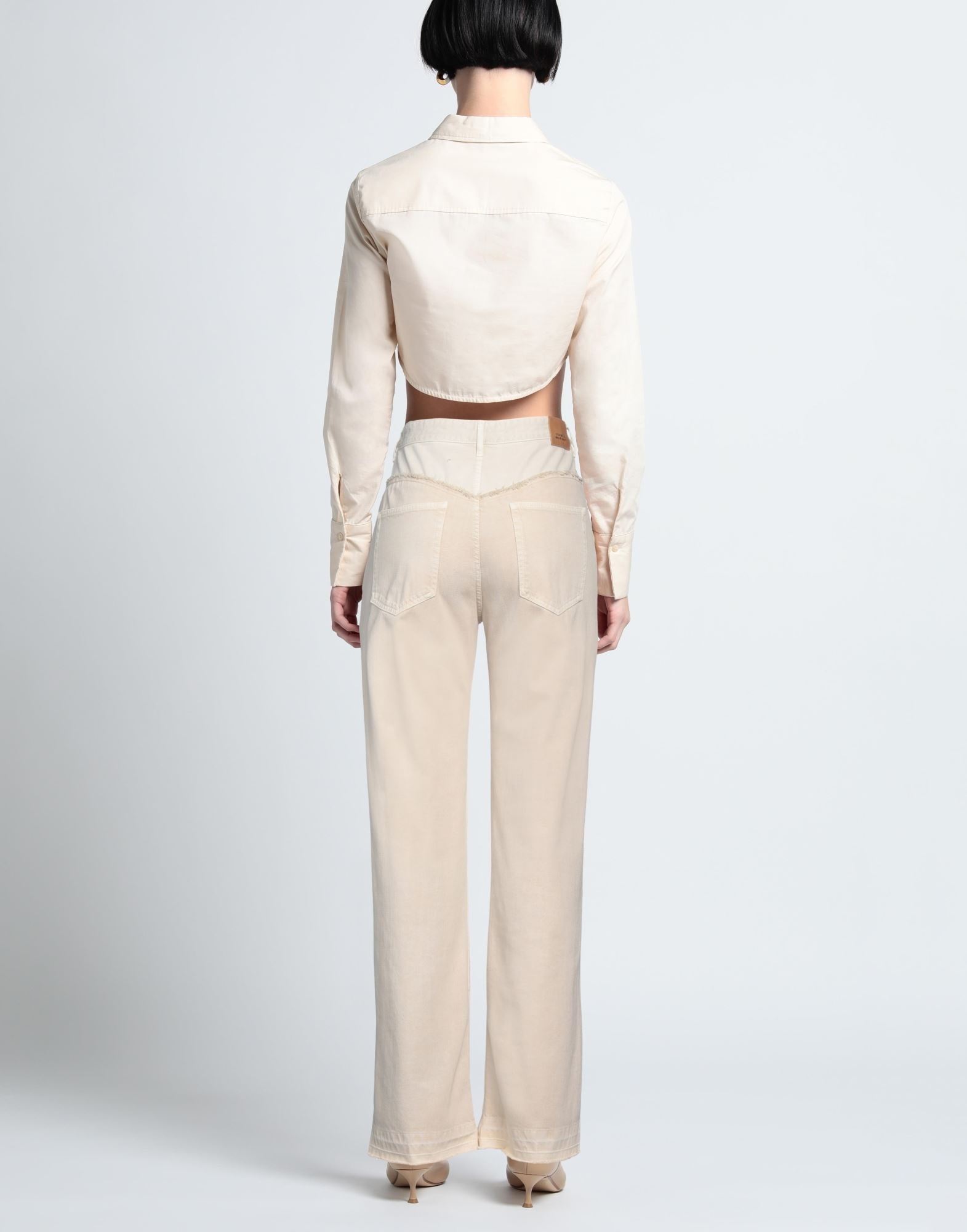 Beige Women's Denim Pants - 3