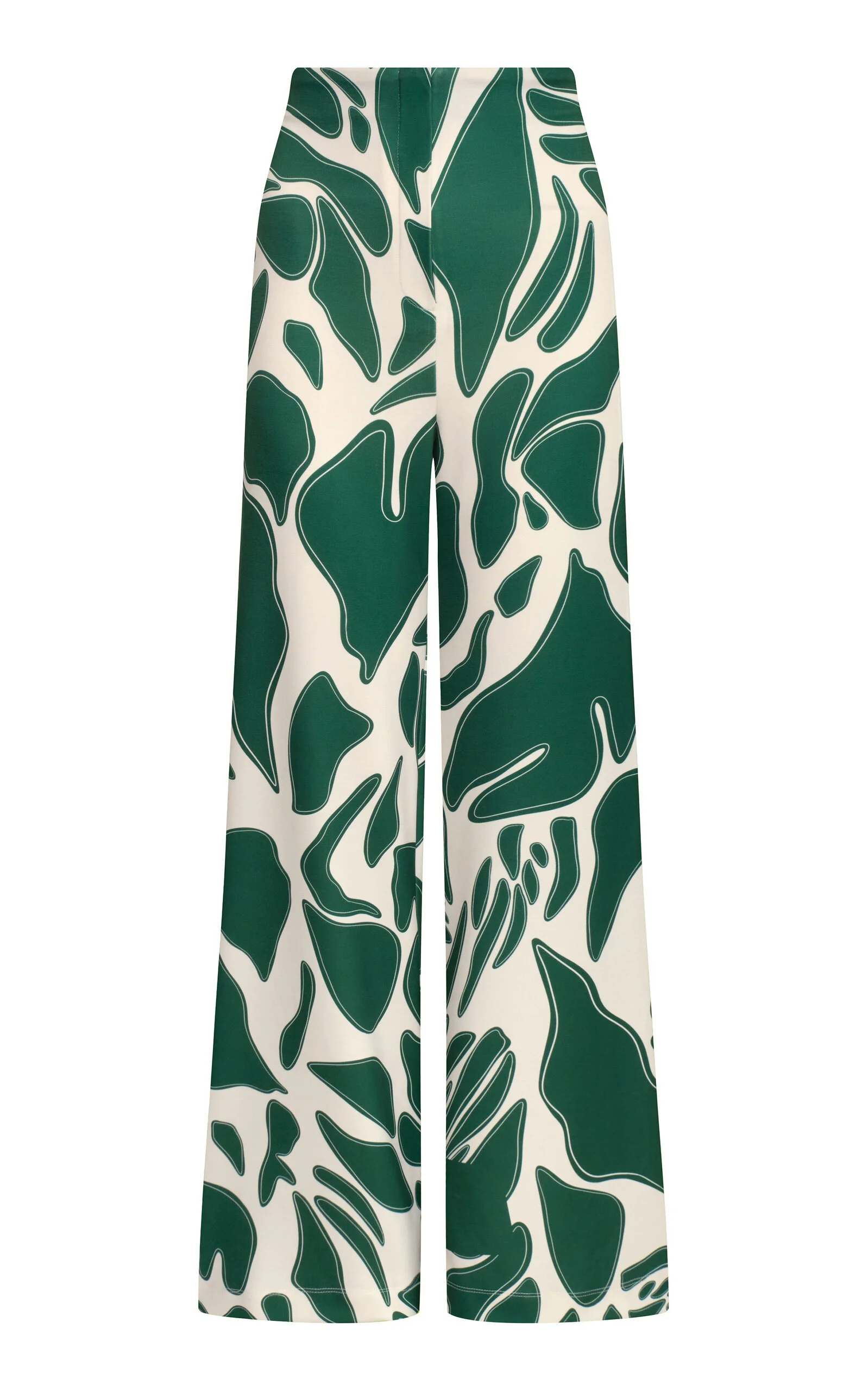 Luz De Si Scuba Wide-Leg Pants green - 1