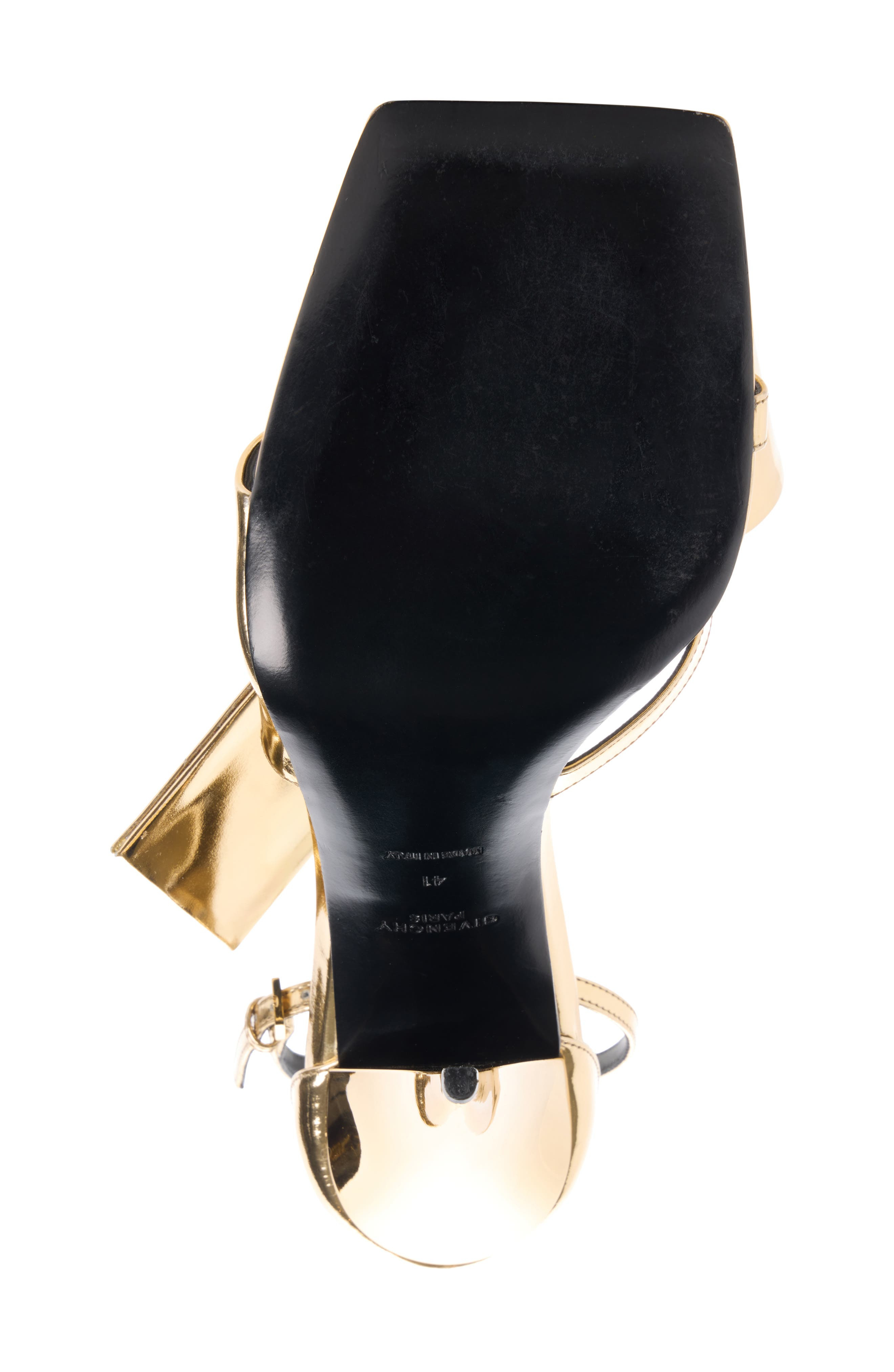 Givenchy Twisted Ribbon Ankle Strap Sandal in Golden at Nordstrom - 6