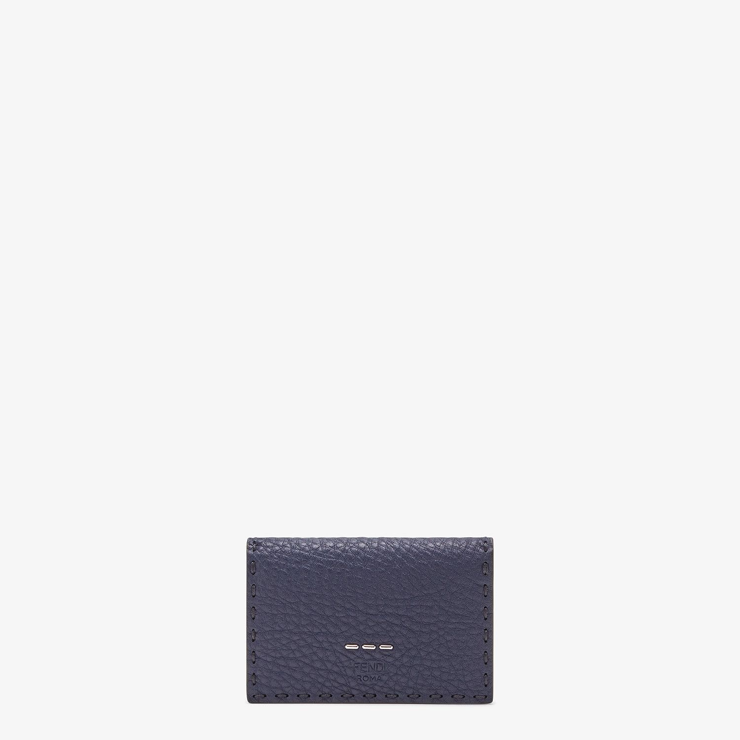 Blue Romano leather card holder - 1