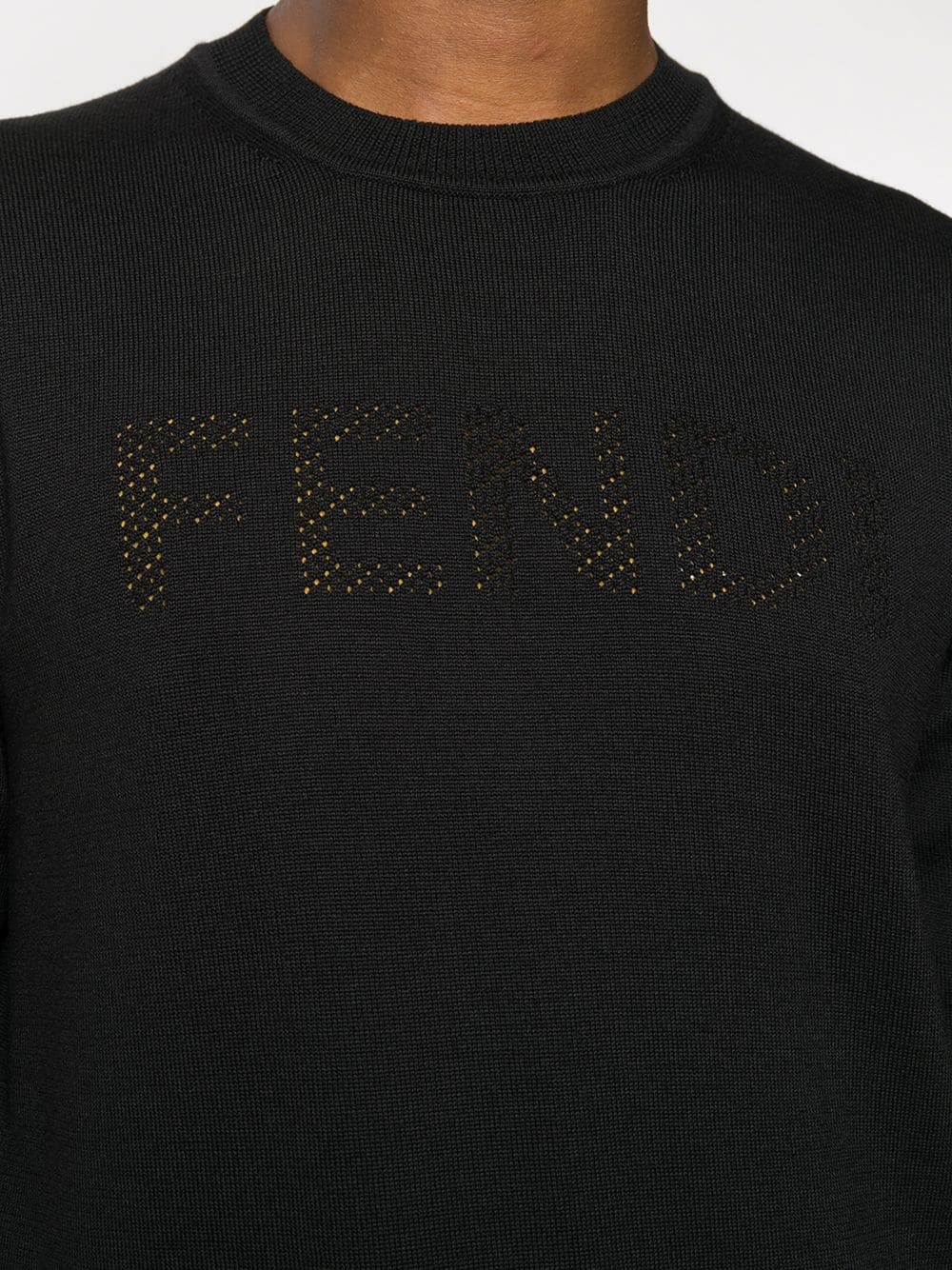 perforated logo detail jumper - 5