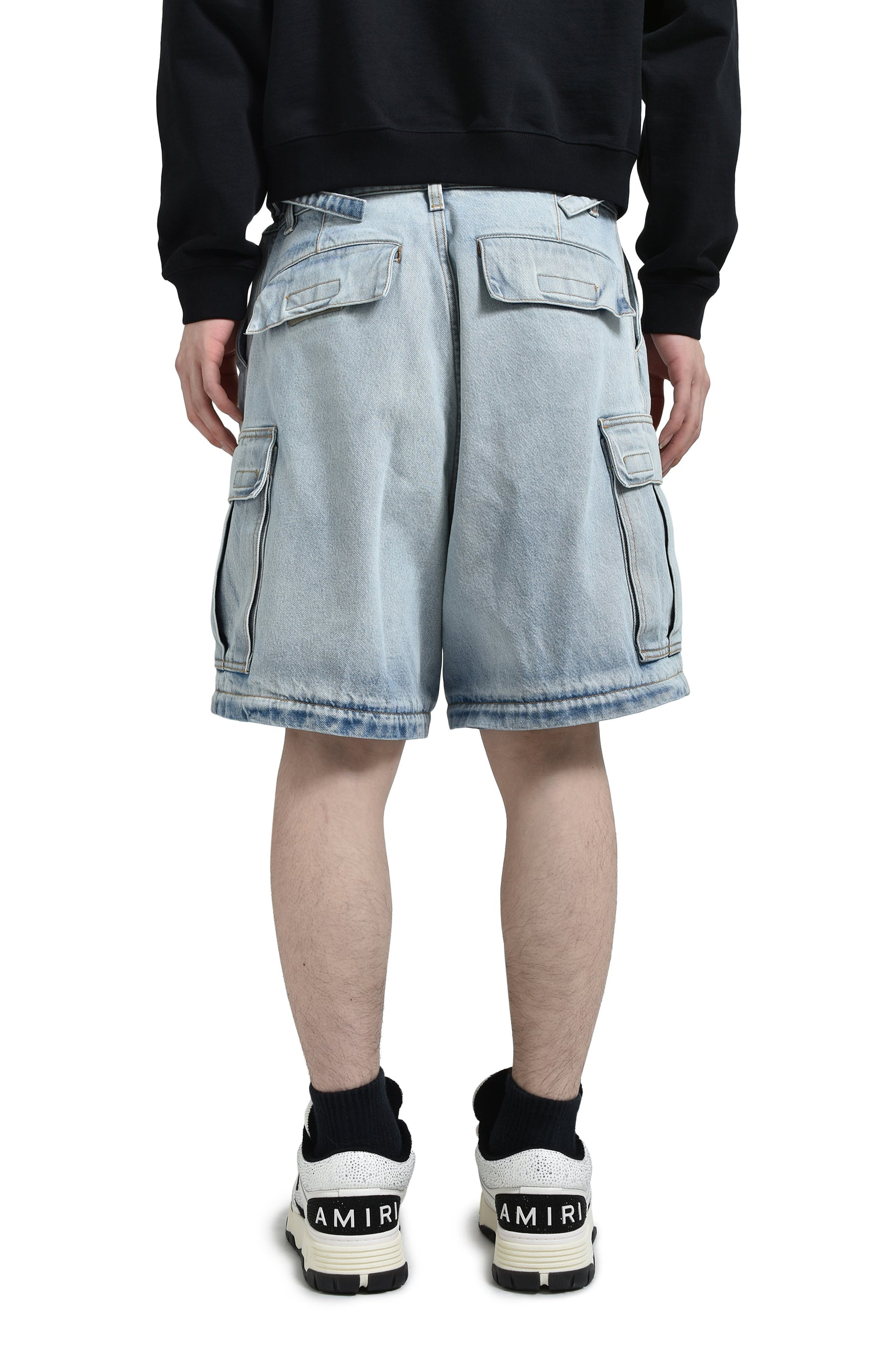 DECONSTRUCTED TRIPLE CARGO PANTS / L.BLU/MID BLU/BLK - 9