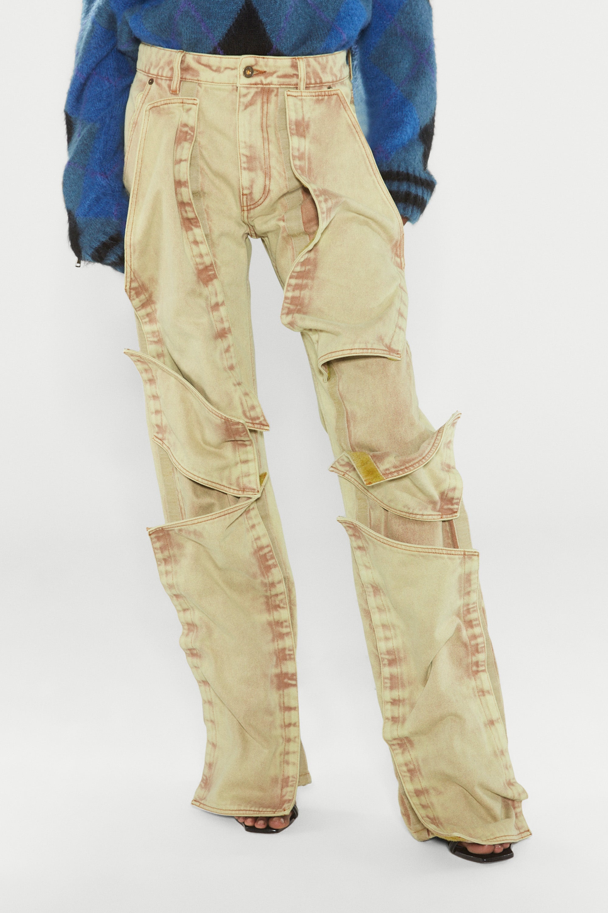 Velcro Multi Panel Jeans - 3