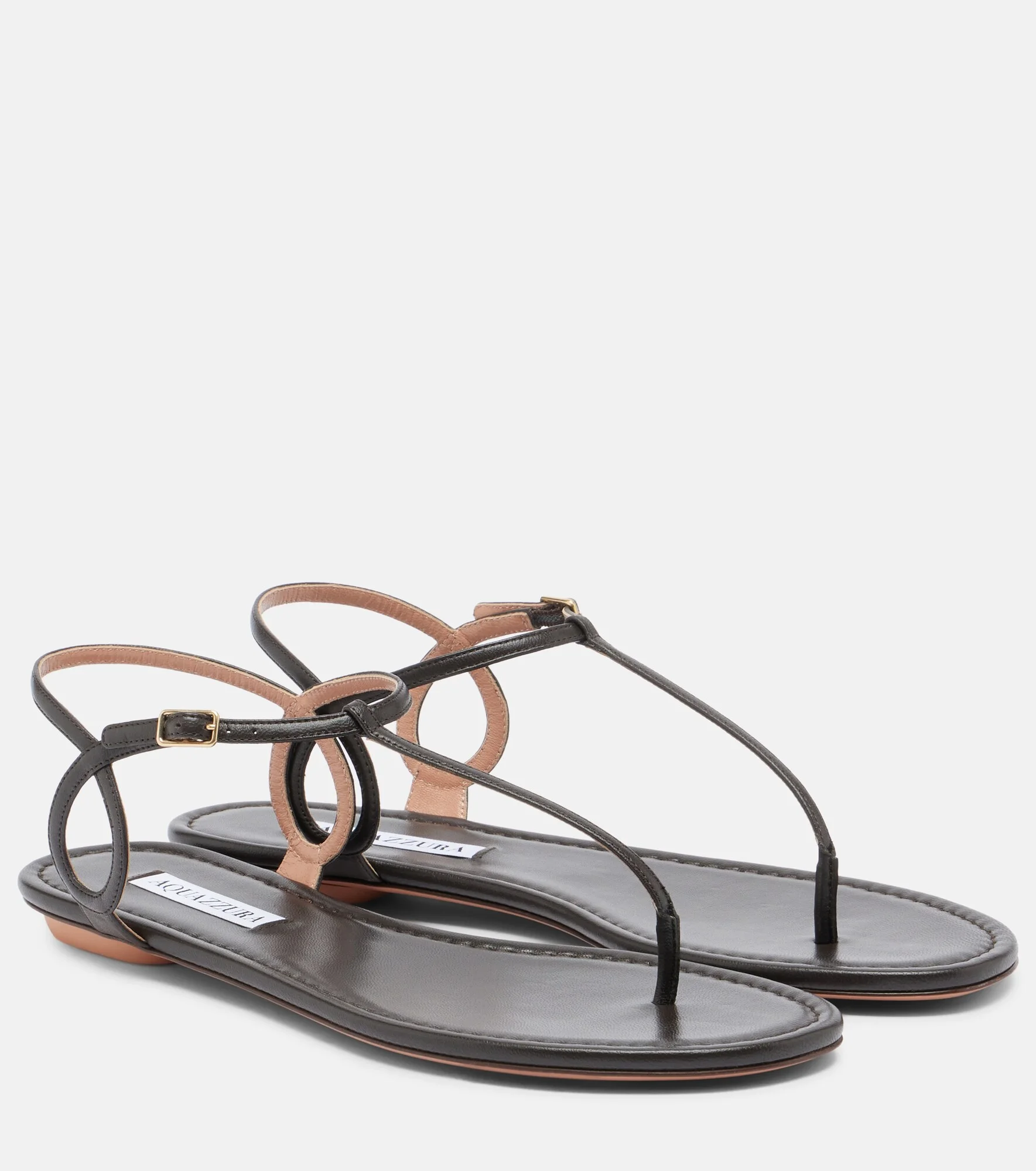 Almost Bare leather thong sandals - 1