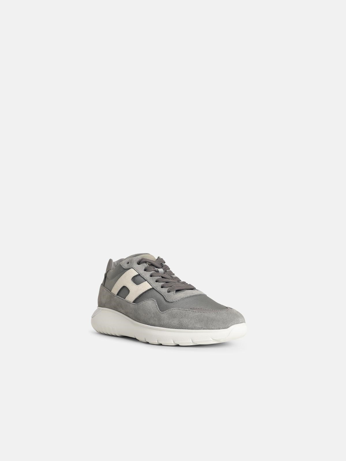 'INTERACTIVE 3' GREY SUEDE BLEND SNEAKERS - 2