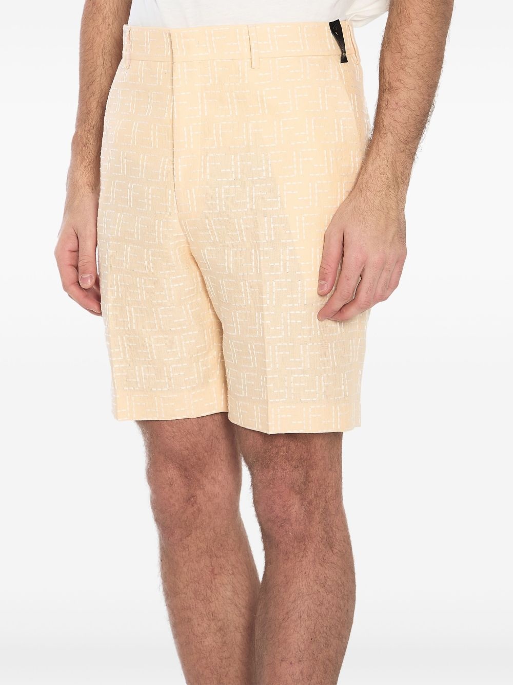 FF-jacquard bermuda shorts - 2