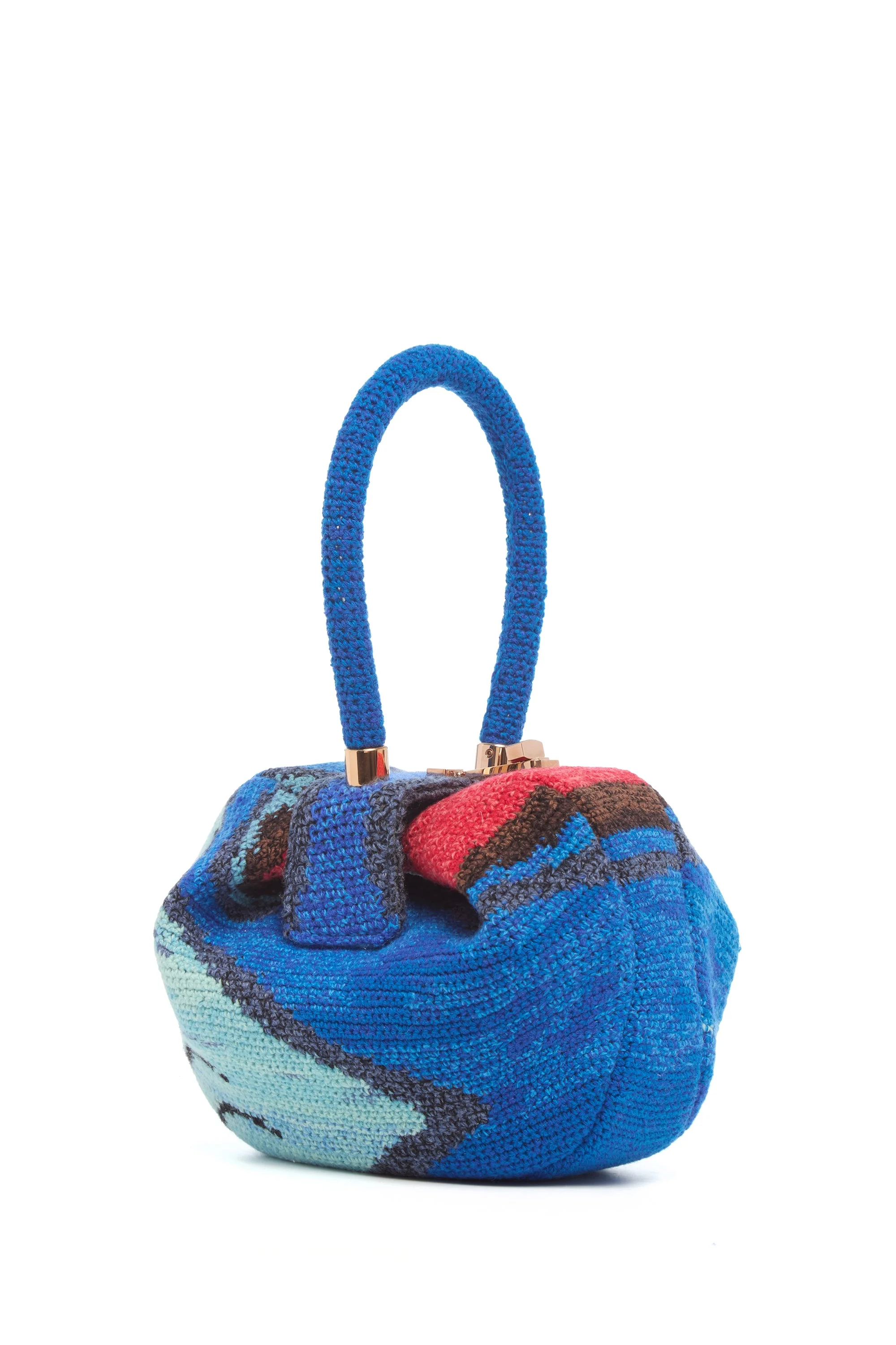 Nina Bag in Air Multi Crochet Cashmere - 1