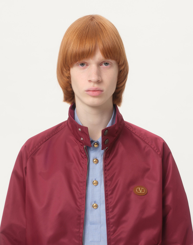 NYLON BLOUSON WITH VLOGO PATCH 3