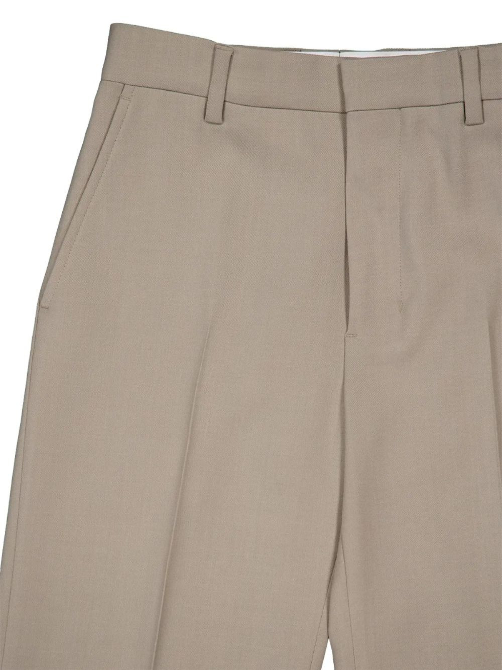 twill mid-rise trousers - 2