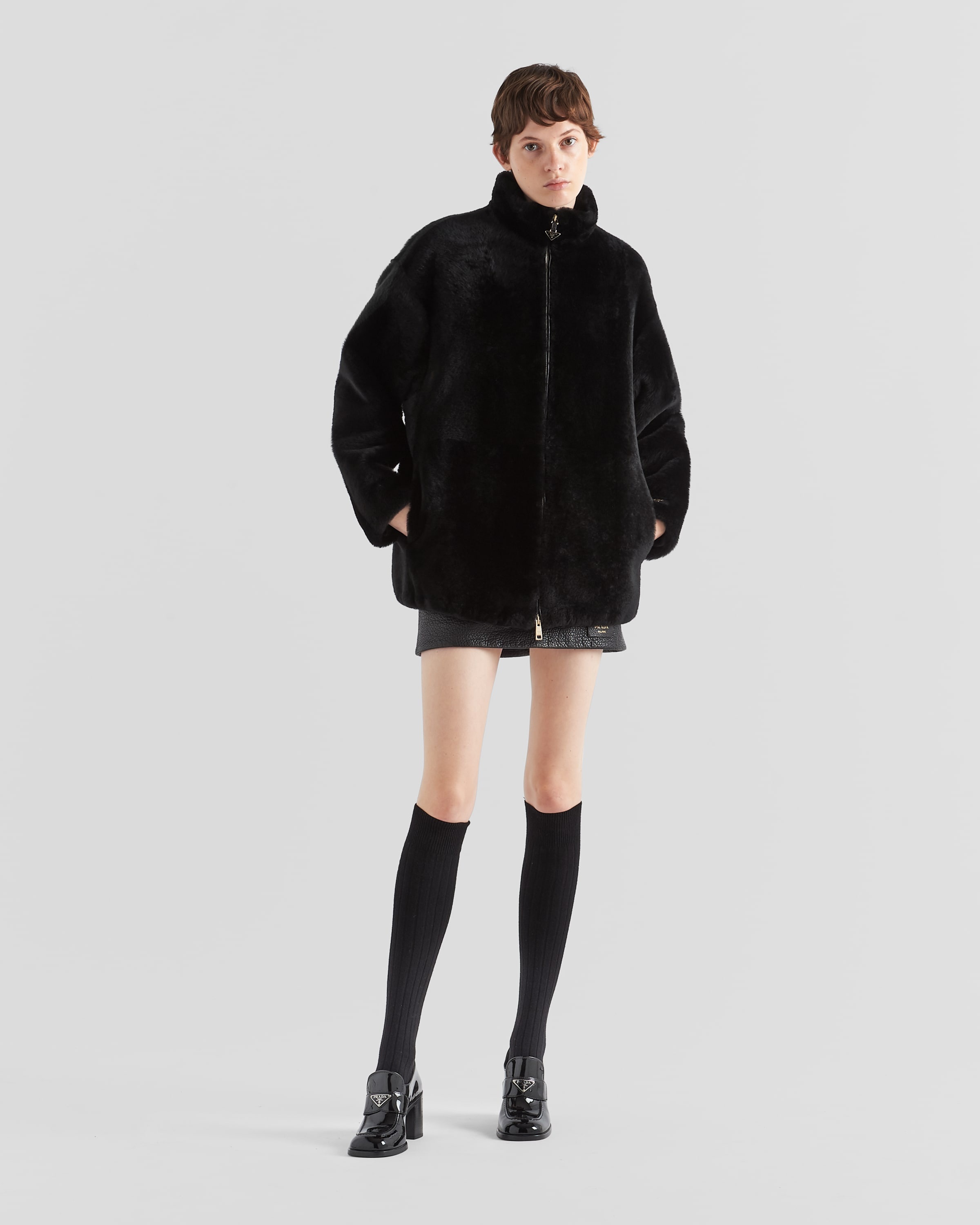Shearling fur jacket - 2
