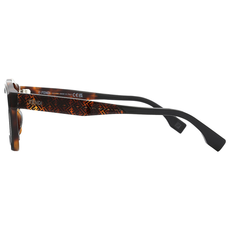 Fendi Grey Square Men's Sunglasses FE40077I 01A 51 - 3