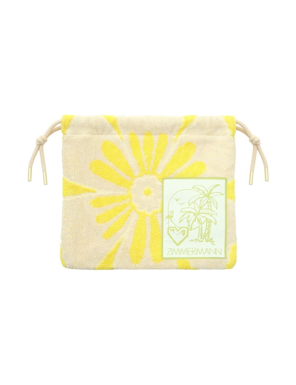 TOWELLING DRAWSTRING POUCH - 1