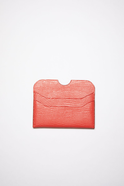 Acne Studios Leather card case - Bright Red outlook