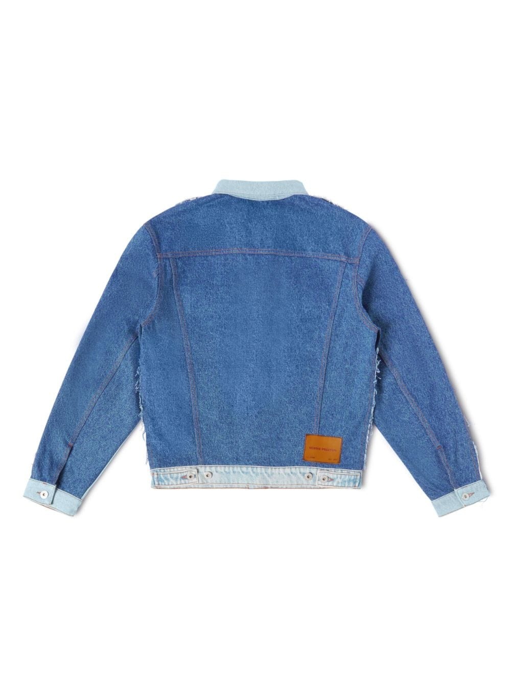 logo-patch denim jacket - 6