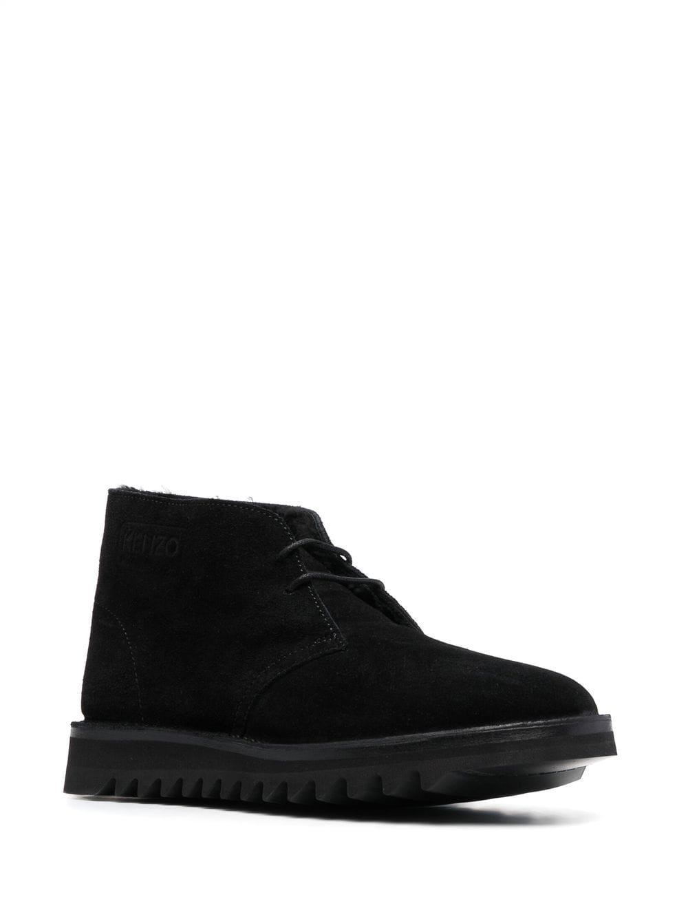 embossed-logo detail boots - 2