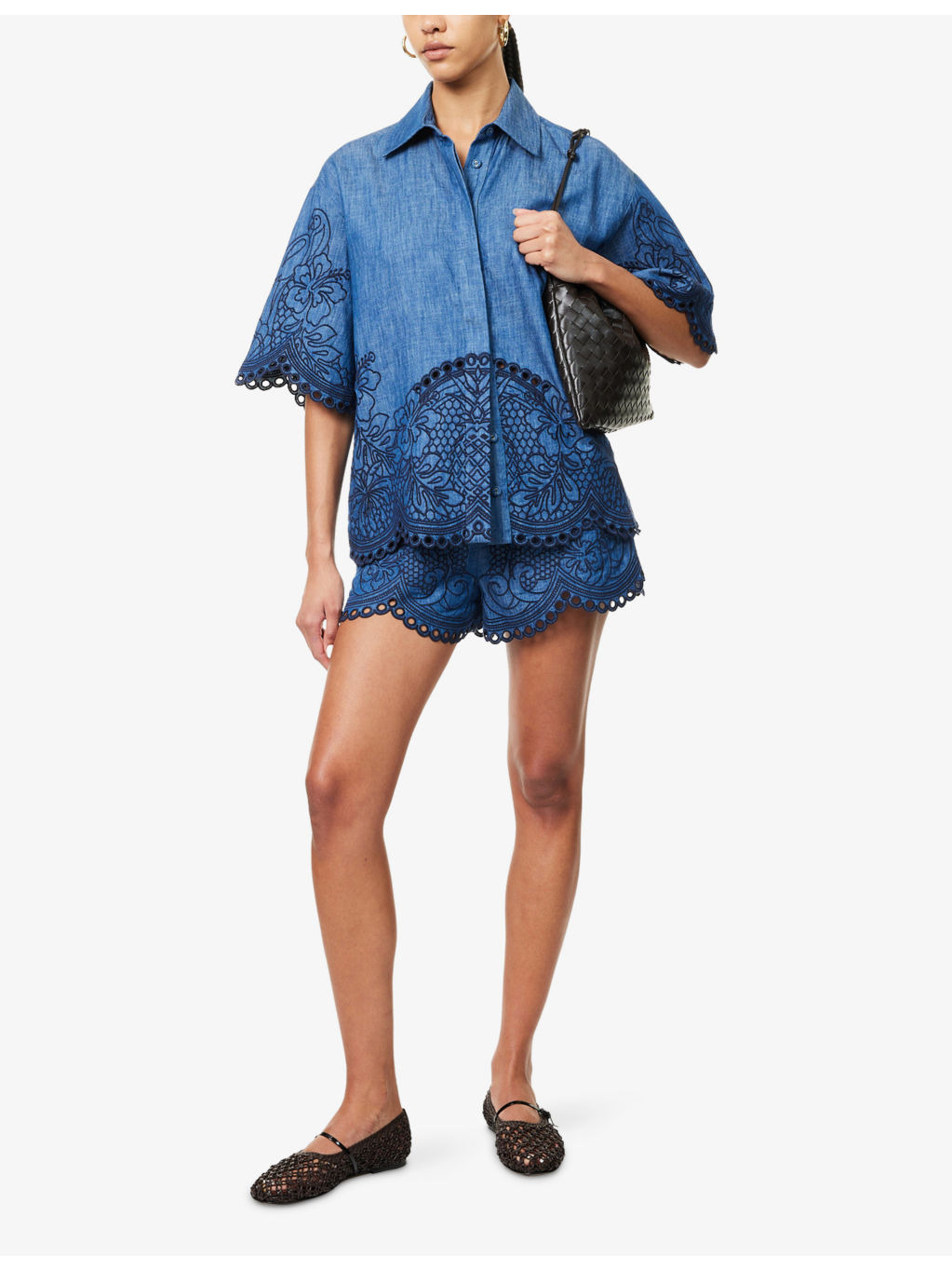 Coco Embroidered Denim Shirt - 2