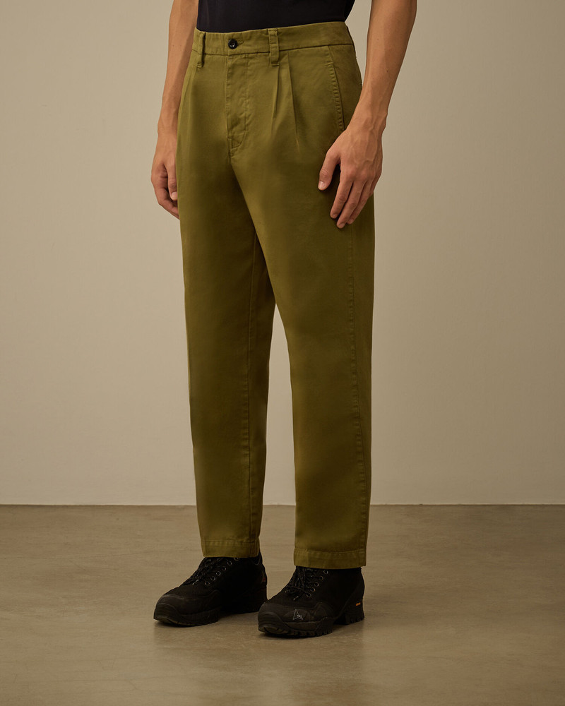 Cotton Gabardine Loose Chino Pants 3