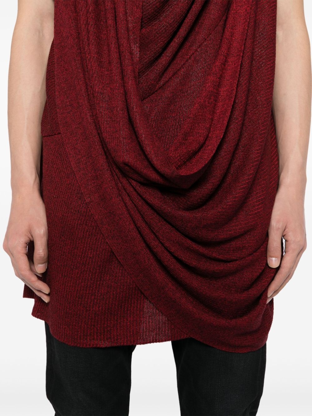 coated venus shawl jumper - 5