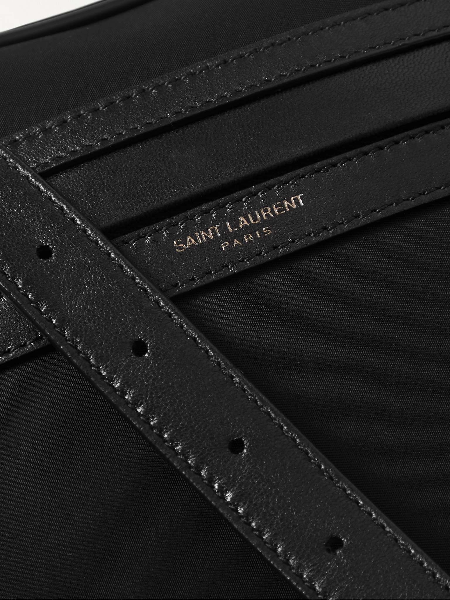 【SAINT LAURENT】Camp エコニール メッセンジャーバッグ レザー SAINT LAURENT Camp Leather-Trimmed ECONYL Messenger Bag