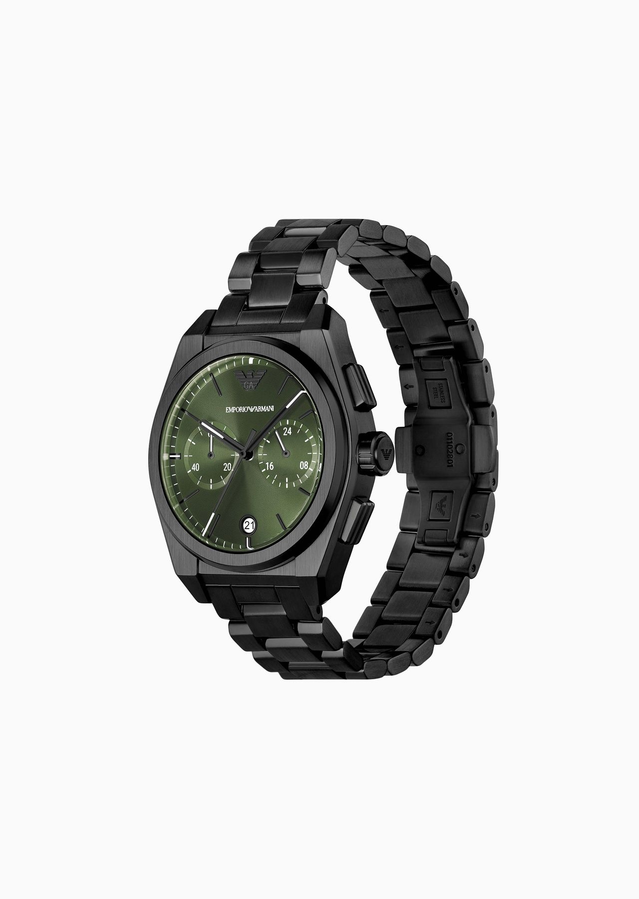 Chronograph Black Stainless Steel Watch - 2